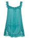 Nuisette babydoll en tulle transparent ornée de dentelle et de nœuds années 1950