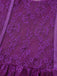 3PCS Ensemble lingerie dentelle violette bas années 1980