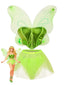 Ensemble de pyjama fée vert tulle métallisé ailes années 80
