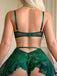 Nuisette dentelle motifs floraux attaches porte-jarretelles années 1960