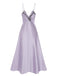 Chemise de nuit à bretelles en faux satin brodé des années 1930