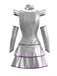 Robe Trapèze Dos Nu à Rayures Color Block avec Ceinture années '60 3