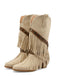 Vintage Denim Western Heels - vintage shoes, retro heels