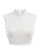 White 1950s Vintage Retro Blouse