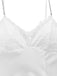 Chemise de Nuit Maxi en Satin Dentelle Strass Fendue Blanc Années 50