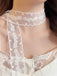 Foulard Dentelle Brodé Nœud Blanc 5