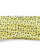 Detail: Yellow 1970s Kiwi Print Bandeau Bikini Set, retro fashion design, perfect for vintage fashion lovers