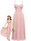 Robe de soirée plissée unie bretelles années 1930