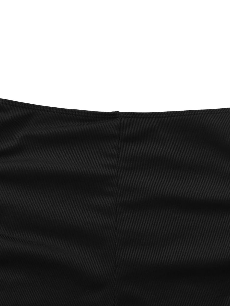 Close-up of a black fabric texture on a white background