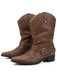 Bottines western à bout pointu, clous et boucles - 1