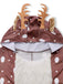 Cape de Noël à capuche à motif renne tacheté Années 1950 - 5
