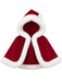 [Prévente] Cape Rouge de Noël à Capuche et Bordure en Fausse Fourrure Années 1950 - 1
