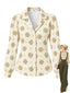 [Prévente] Chemise manches longues et col revers ornée d’un motif floral années 1960