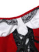 Ensemble body rouge en velours à nouer et cape à capuche Années 1940 - 9