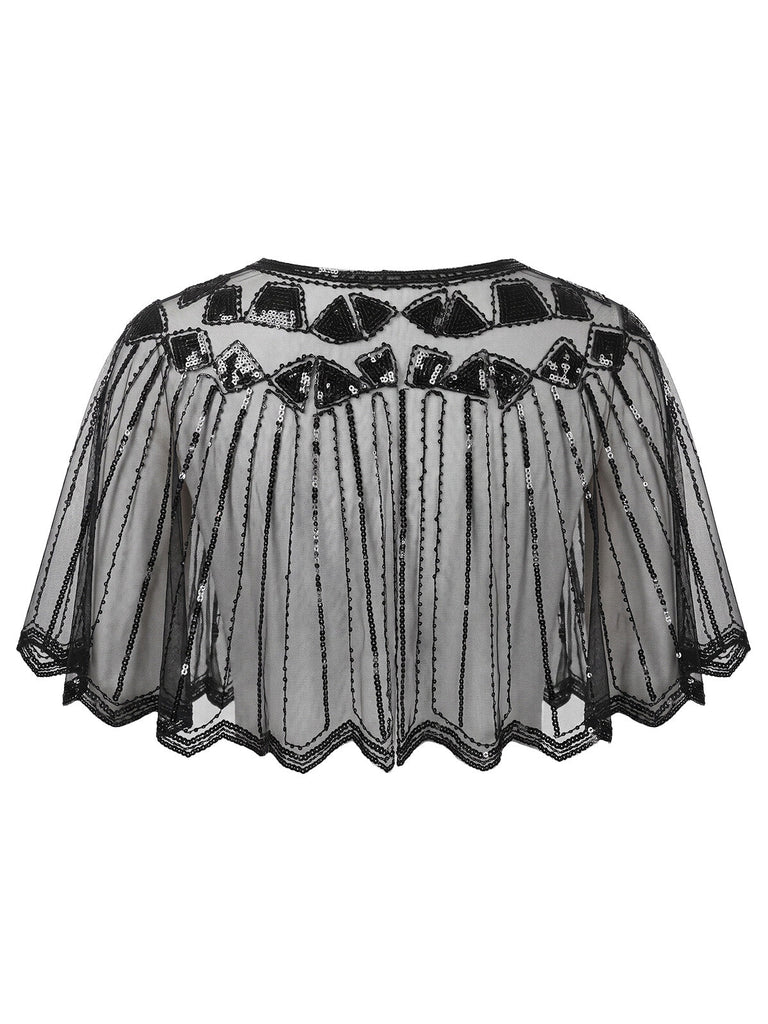 Ensemble d’Accessoires Gatsby Flapper Noirs à Plumes Années 1920 - 2