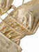 Close-up of a decorative object with intricate patterns and textures.