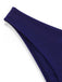 Close-up of the wide halter neck straps that tie securely at the back of the neck.