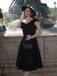 Robe Swing Vintage Année 50 Solide Epaule Nu Soirée Cocktail