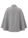 Manteau cape asymétrique à boutons sur l’épaule Années 1970 - 2