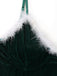 Nuisette de Noël en velours à fines bretelles, ceinture et bordure en fourrure Années 1950 - 5