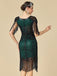 Robe Gatsby Flapper à Paillettes et Franges Années 1920 - 3