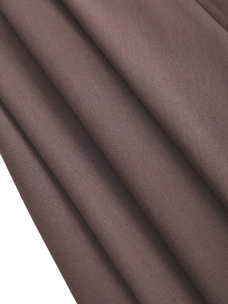 Marron Taille Haute Bouton Plissé Jupe Années 1980 4