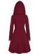 Manteau garni de fourrure à boucle solide des années 1950