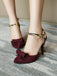 Chaussures Rétro à Talons Hauts et Bout Pointu