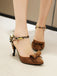 Chaussures Rétro à Talons Hauts et Bout Pointu