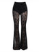 Pantalon bootcut taille haute en dentelle pour Halloween des années 1930