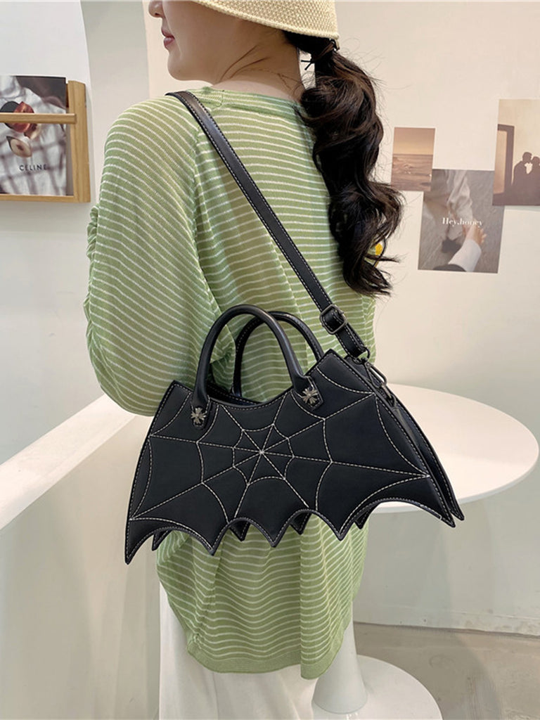 Sac à Main avec Chaînes Chauve-Aouris Toile d'Araignée Halloween