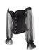 Corset à épaules dénudées à volants Steampunk noir