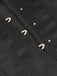 Corset à épaules dénudées à volants Steampunk noir