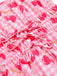 Robe rose à bretelles spaghetti cerise des années 1950