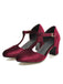 Chaussures Rétro à Talons Hauts Mary Jane avec Bride en T
