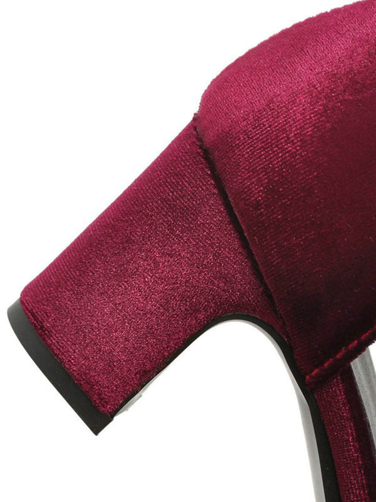 Chaussures Rétro à Talons Hauts Mary Jane avec Bride en T