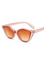 Lunettes de soleil de plage à monture transparente rétro