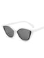 Lunettes de soleil de plage à monture transparente rétro