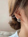 Boucle d'oreille florale en diamant vintage