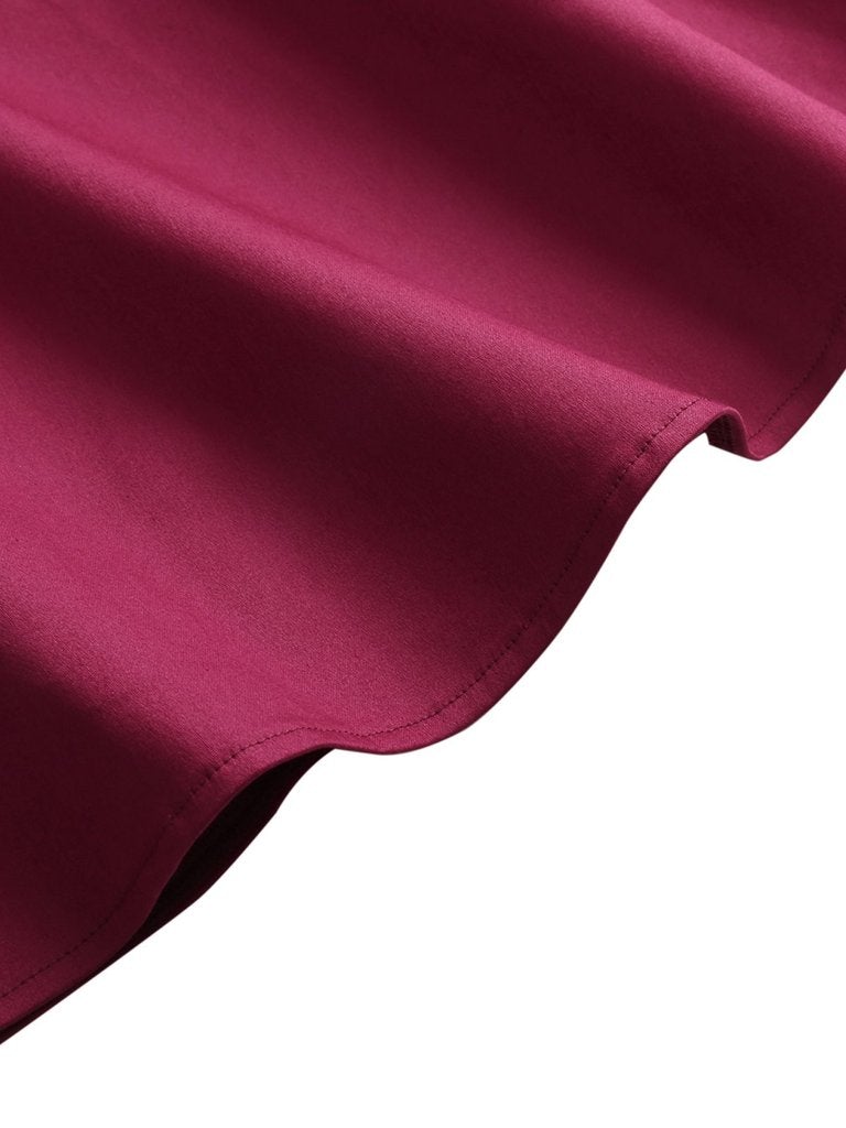 Robe Swing Vintage Année 50 Solide Epaule Nu Soirée Cocktail
