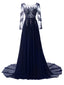 robe longue strass mousseline patchwork tulle