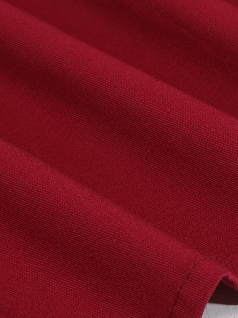 Robe Vintage Année 50 Vintage Demi-manches Col V Plain Cocktail