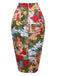 2PCS Année 60 1960s Rétro Top & Jupe Crayon