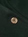 Manteau à Boutons Uni Vert Foncé Années 1950