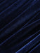 Robe crayon bleue en velours papillon 3D des années 1960