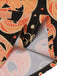 Robe trapèze citrouille d'Halloween orange des années 1950