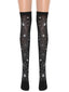 Chaussettes hautes noires d'Halloween des années 1950