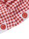 [Grande Taille] Maillot de bain une pièce rouge à carreaux avec nœud papillon