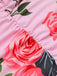 [Grande Taille] Maillot de bain rose avec roses années 1930