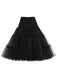 2PCS Robe Swing Vintage Année 50 Noire à Pois & Jupon Noir